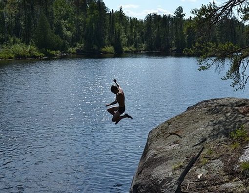 Vermont cliff jumping