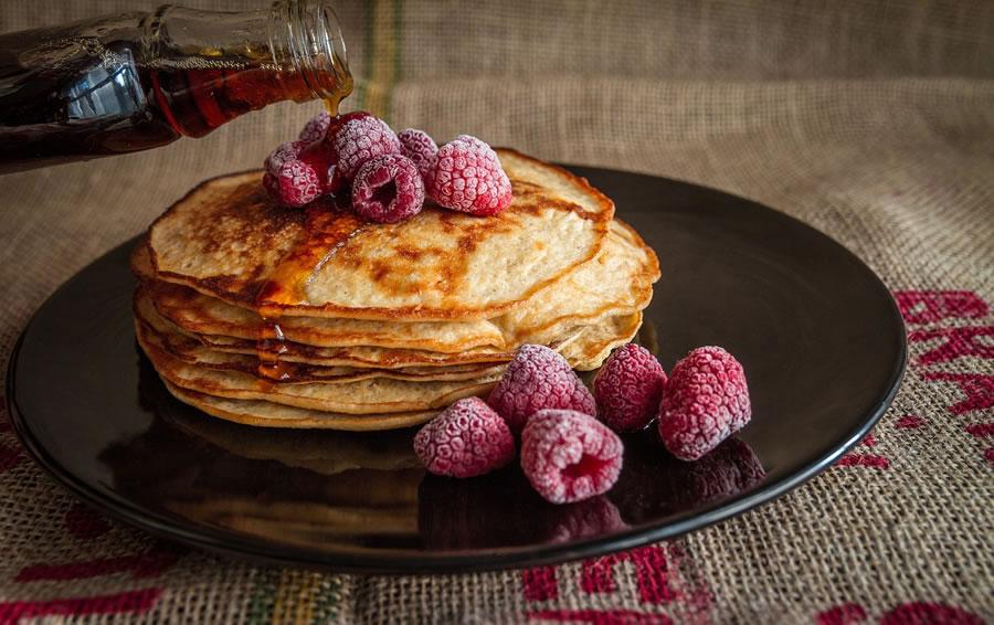 Vermont maple syrup pancakes