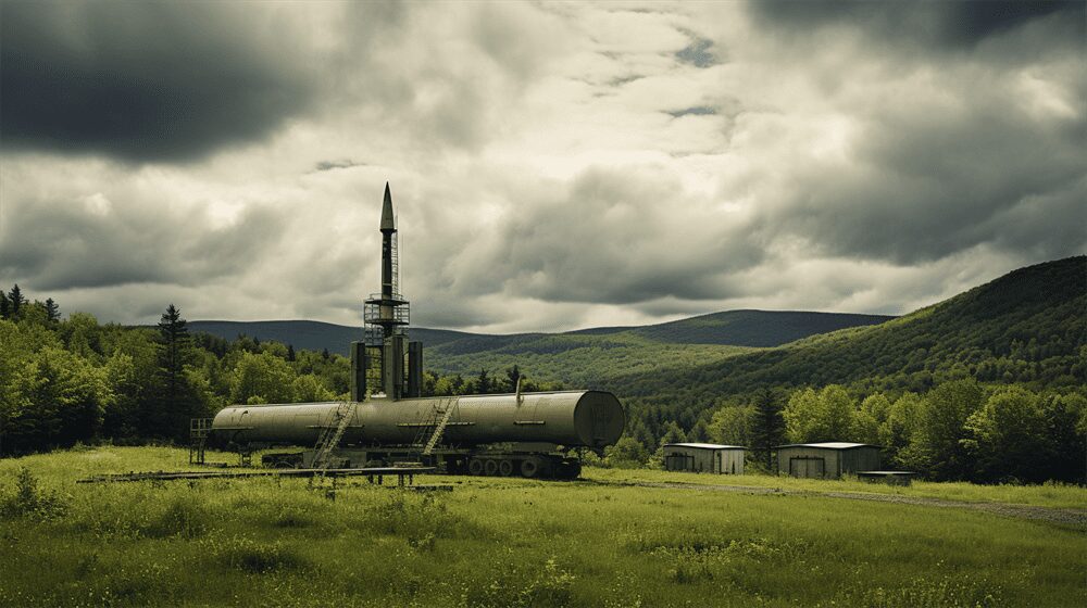 Illustration of an Atlas F missile site in Alburgh, Vermont