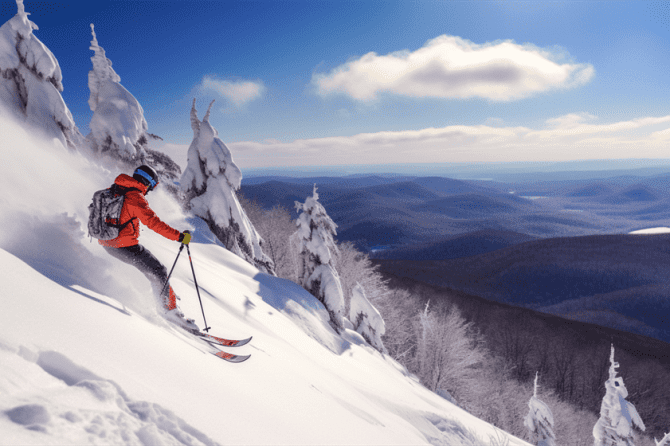 Skiing in Vermont